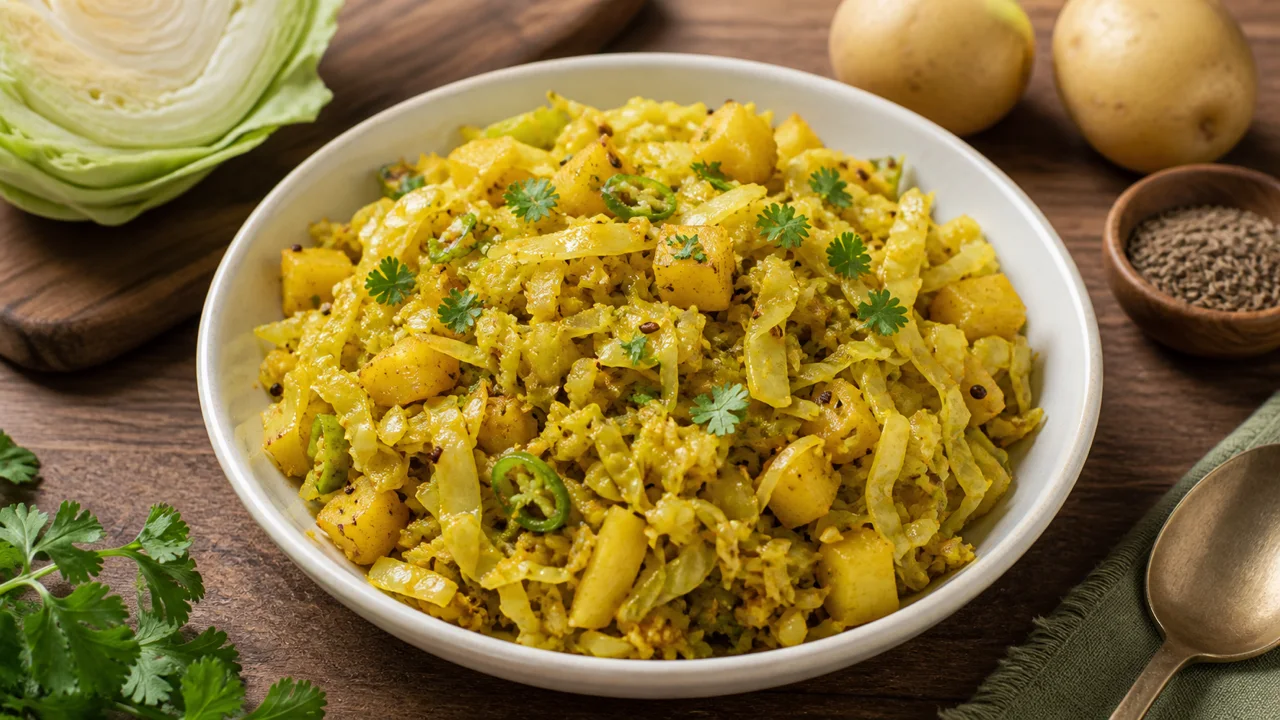 Cabbage Potato Sabzi