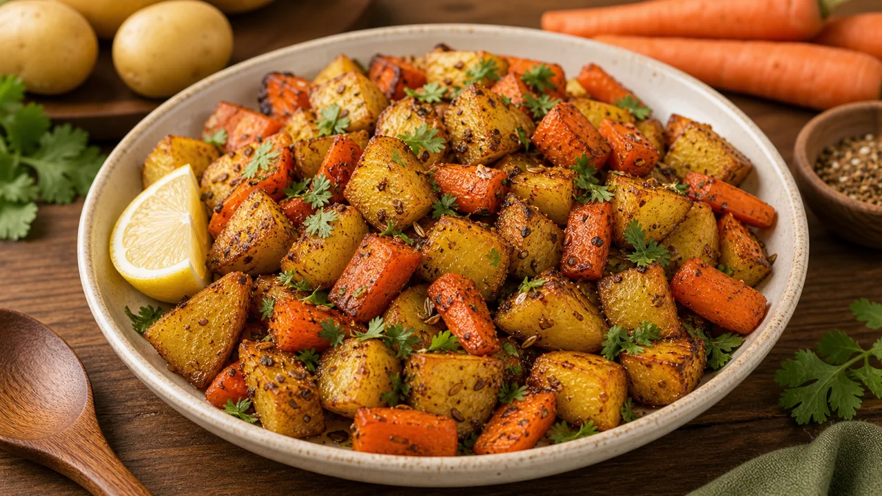 Roasted Potatoes with Carrot
