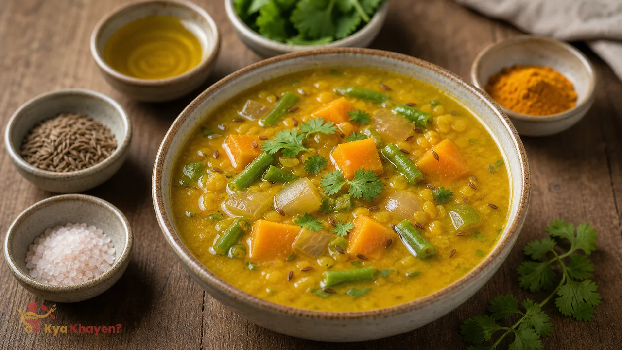Arhar Dal Soup (Add Pumpkin, Beans and Onions)