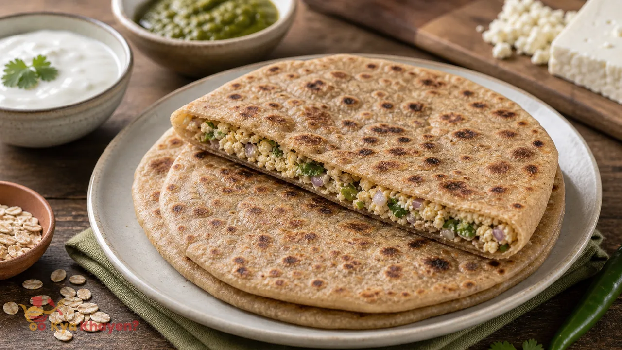Paneer Stuffed Paratha Without Oil