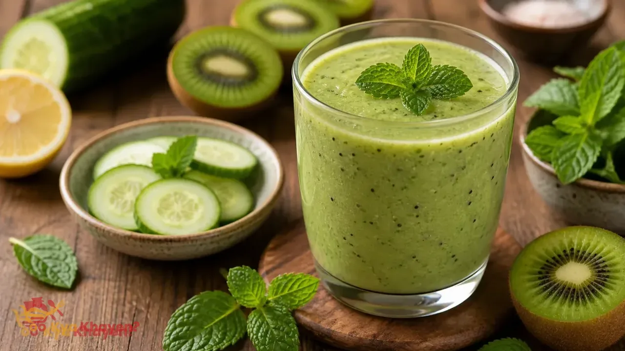 Kiwi Smoothie with Mint