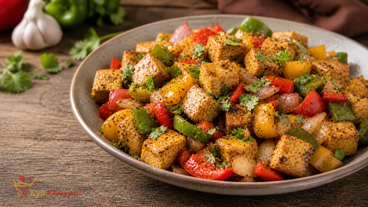 Tofu with Stir Fried Bells