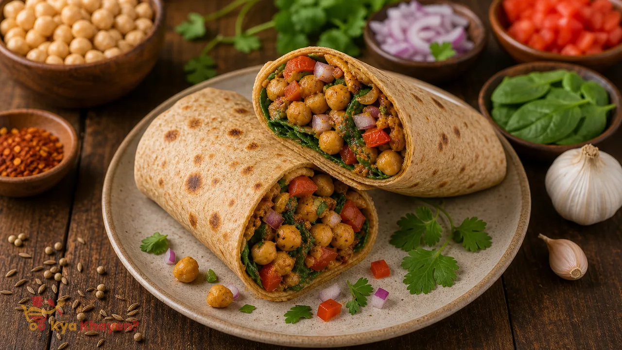 Whole Wheat Chickpea Wrap