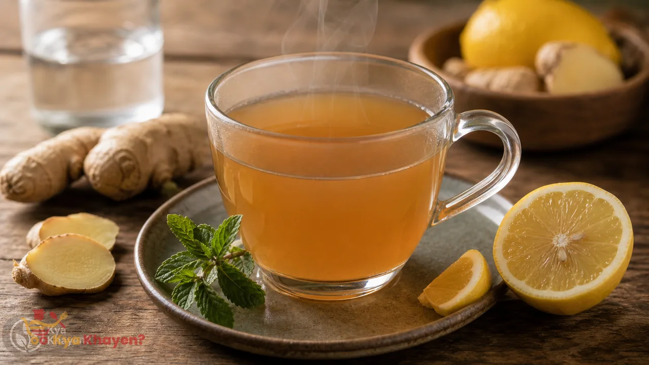 Ginger Lemon Tea Without Honey recipe