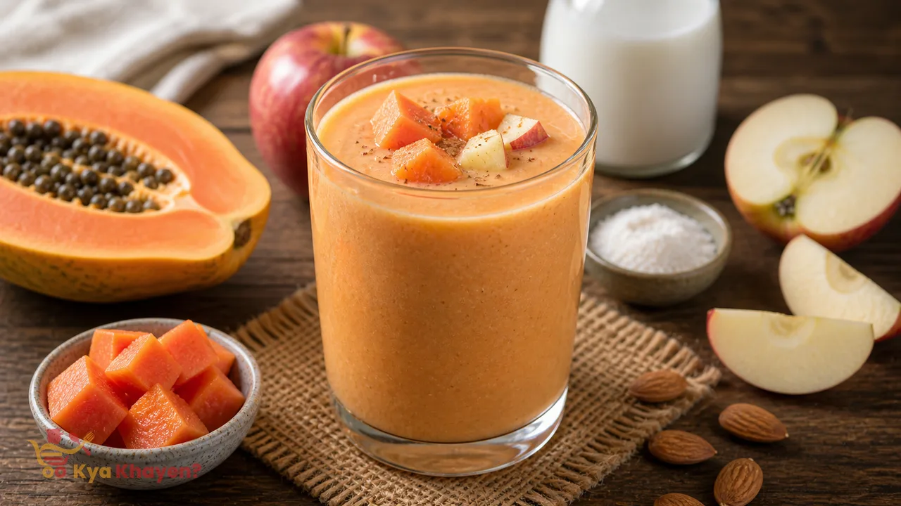 Papaya-Apple Smoothie