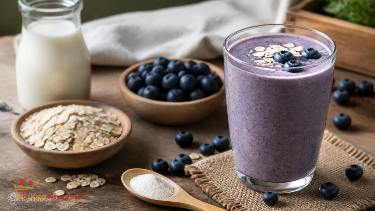 Oatmeal Blueberry Smoothie