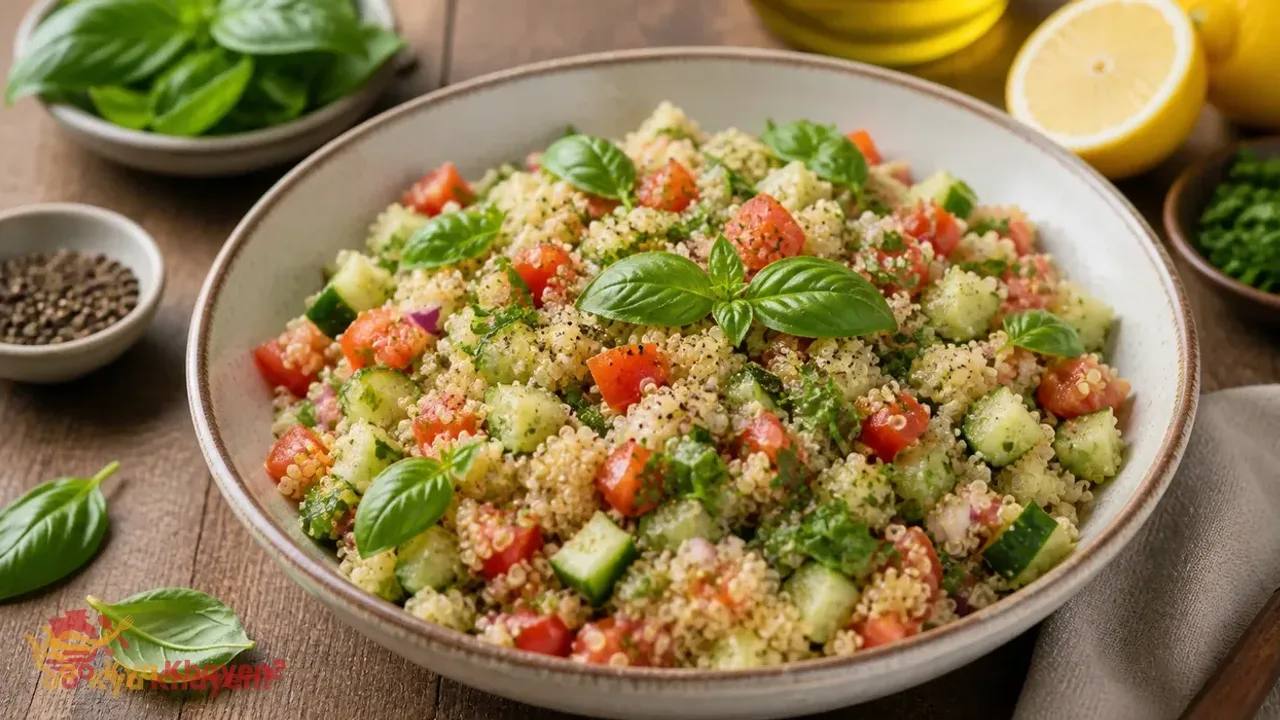 Lemon- Basil Quinoa Salad recipe