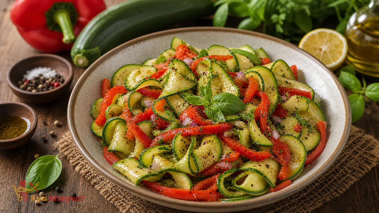 Zucchini Bell Pepper Salad recipe