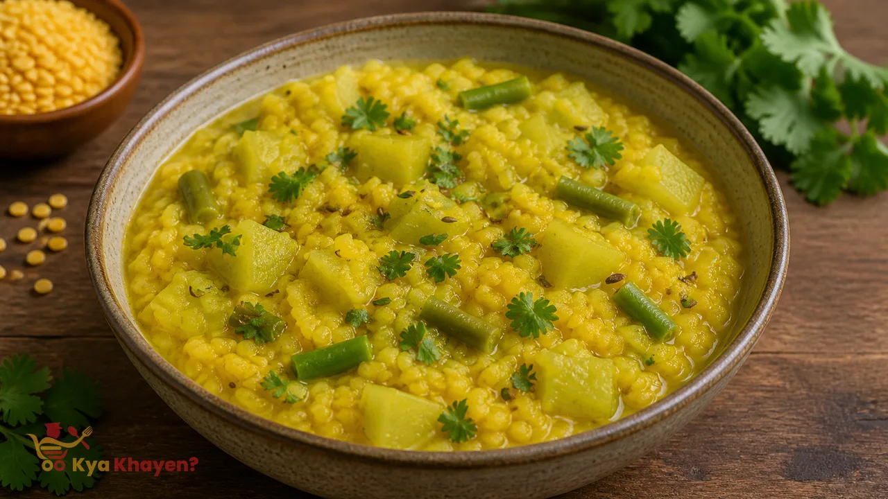 Poha Moong Dal Khichdi recipe