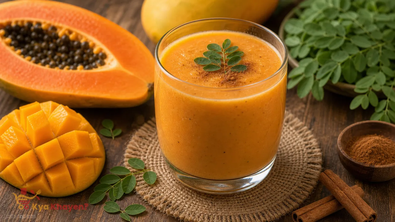 Papaya Moringa Smoothie recipe