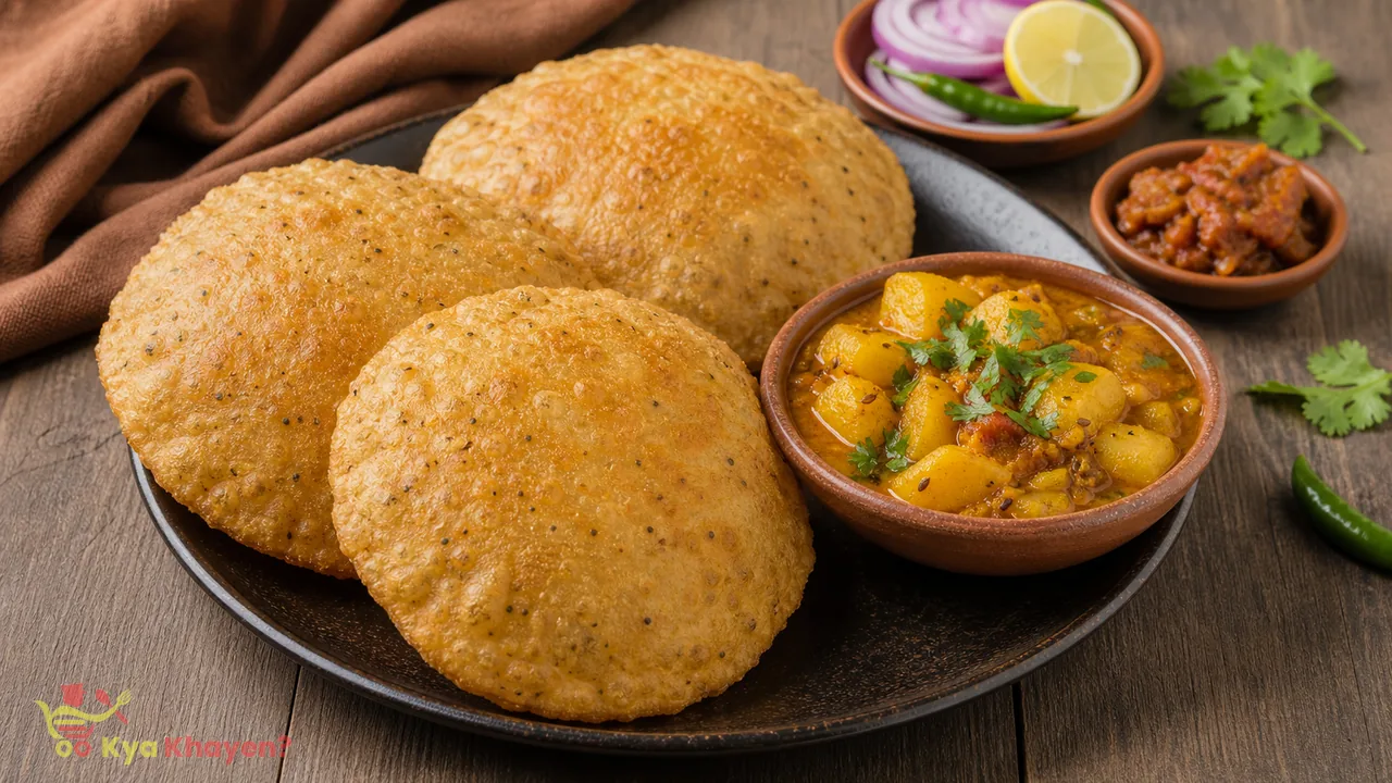 Bedmi Poori with Aloo Sabzi