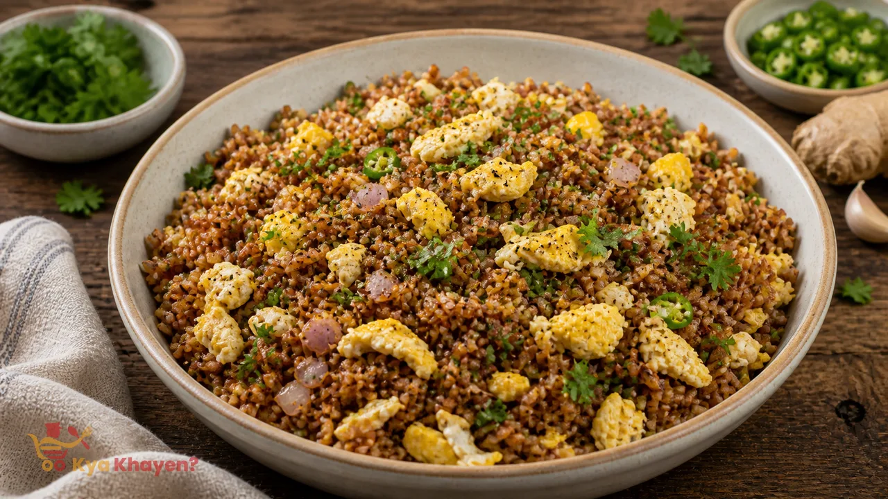Fried Red Rice with Egg