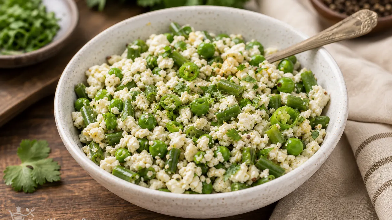 2 Egg Whites Bhurji (Add French Beans, Green Pea)