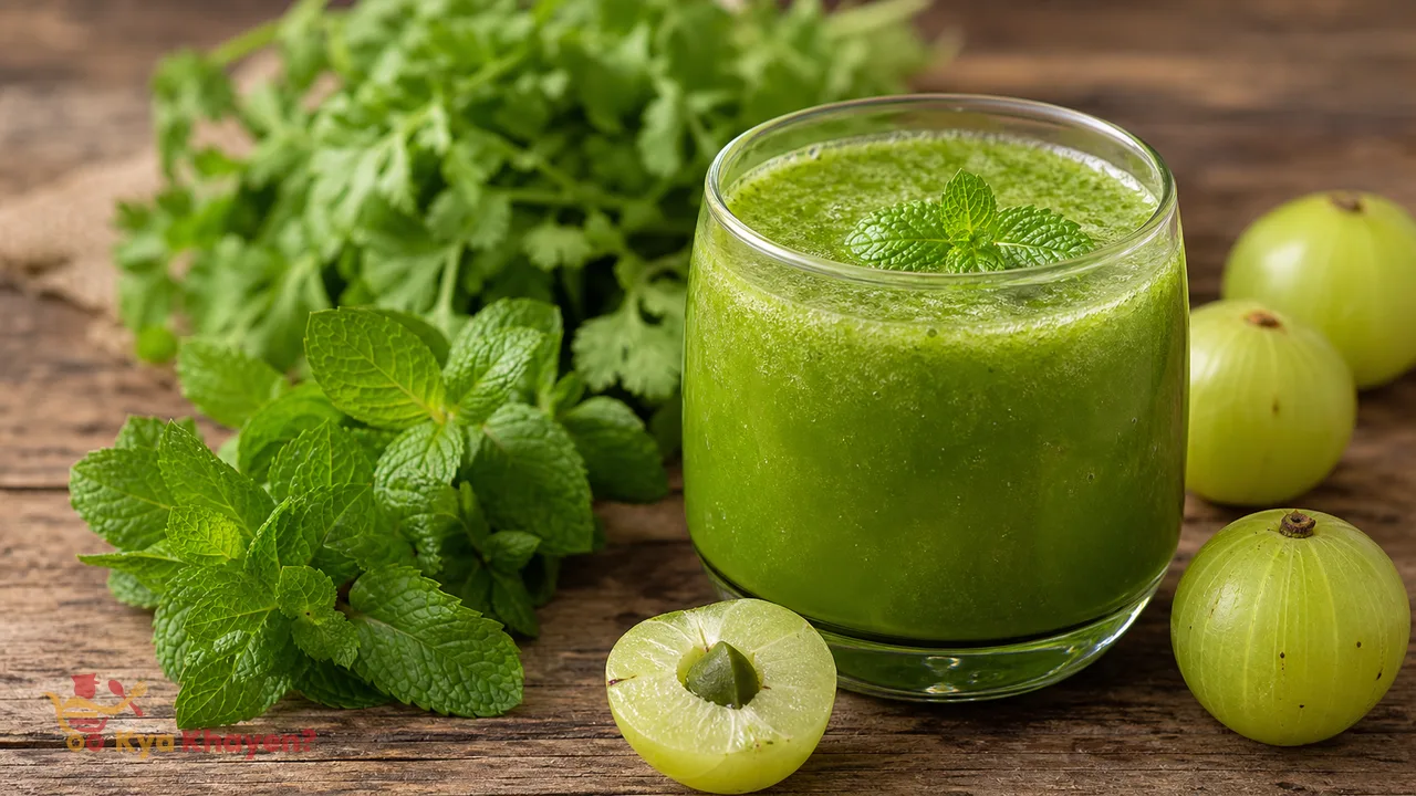 Coriander Mint Drink recipe