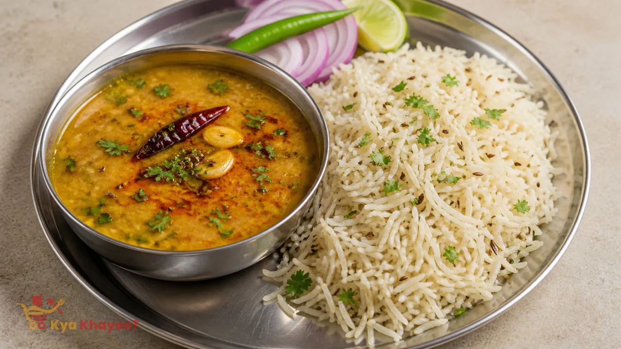 Jeera Rice with Dal Tadka