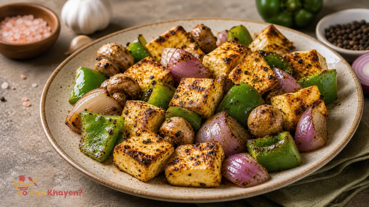Grilled Paneer with Vegetables