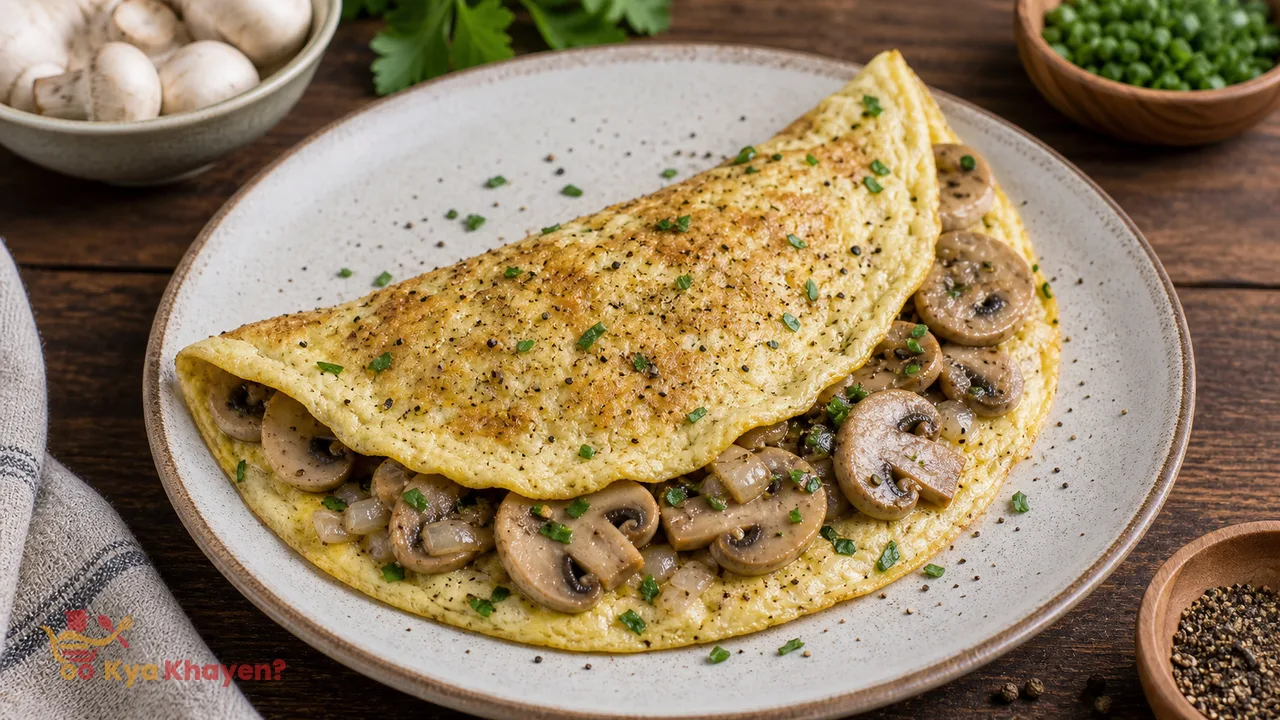 Mushroom-Egg Omelette