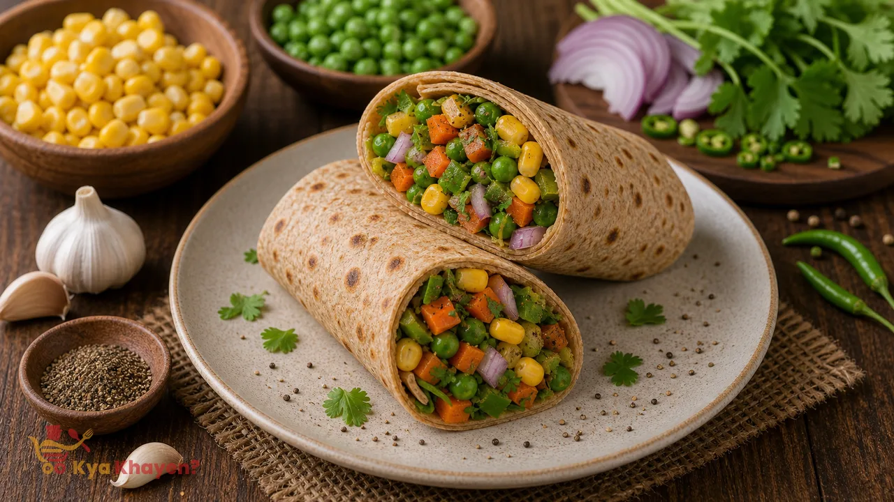 Whole Wheat Salad Wrap