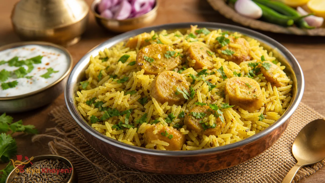 Gatte Ki Khichdi (Ram Pulao) recipe