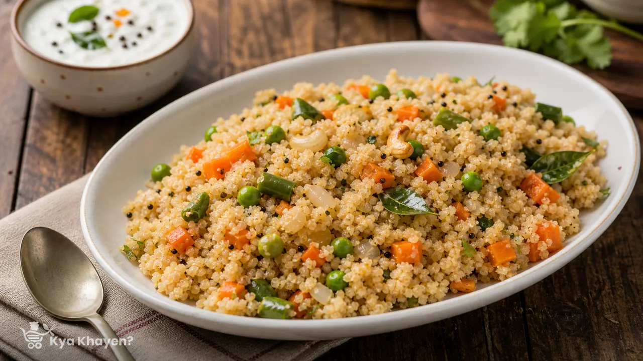 Vegetable Broken Wheat Upma