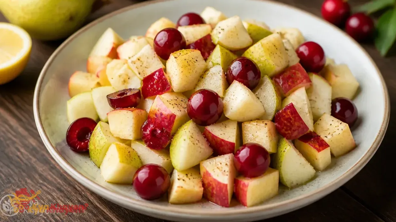 Mix Fruit Chaat (Pear, Apple, Cherries)