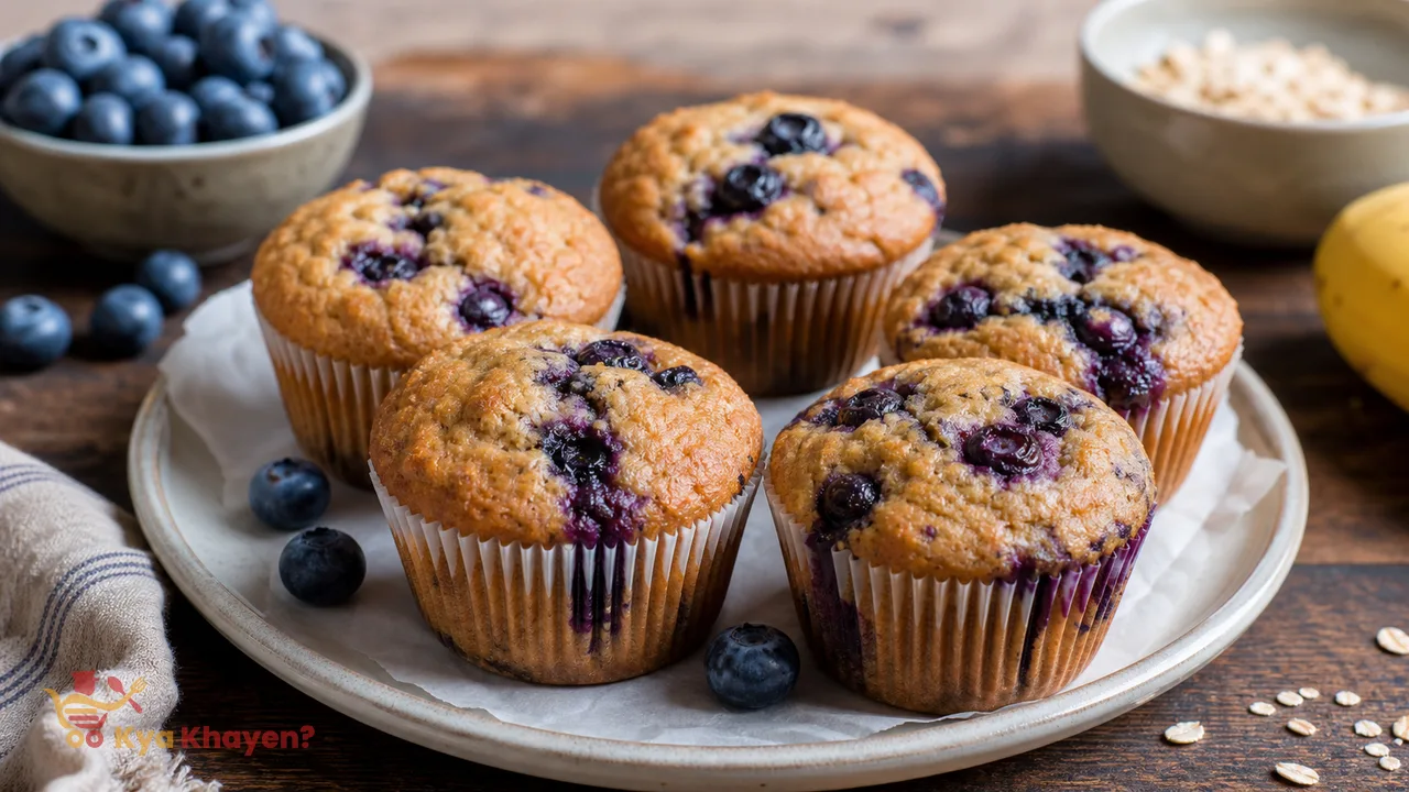 Banana Blue Berry Muffin recipe