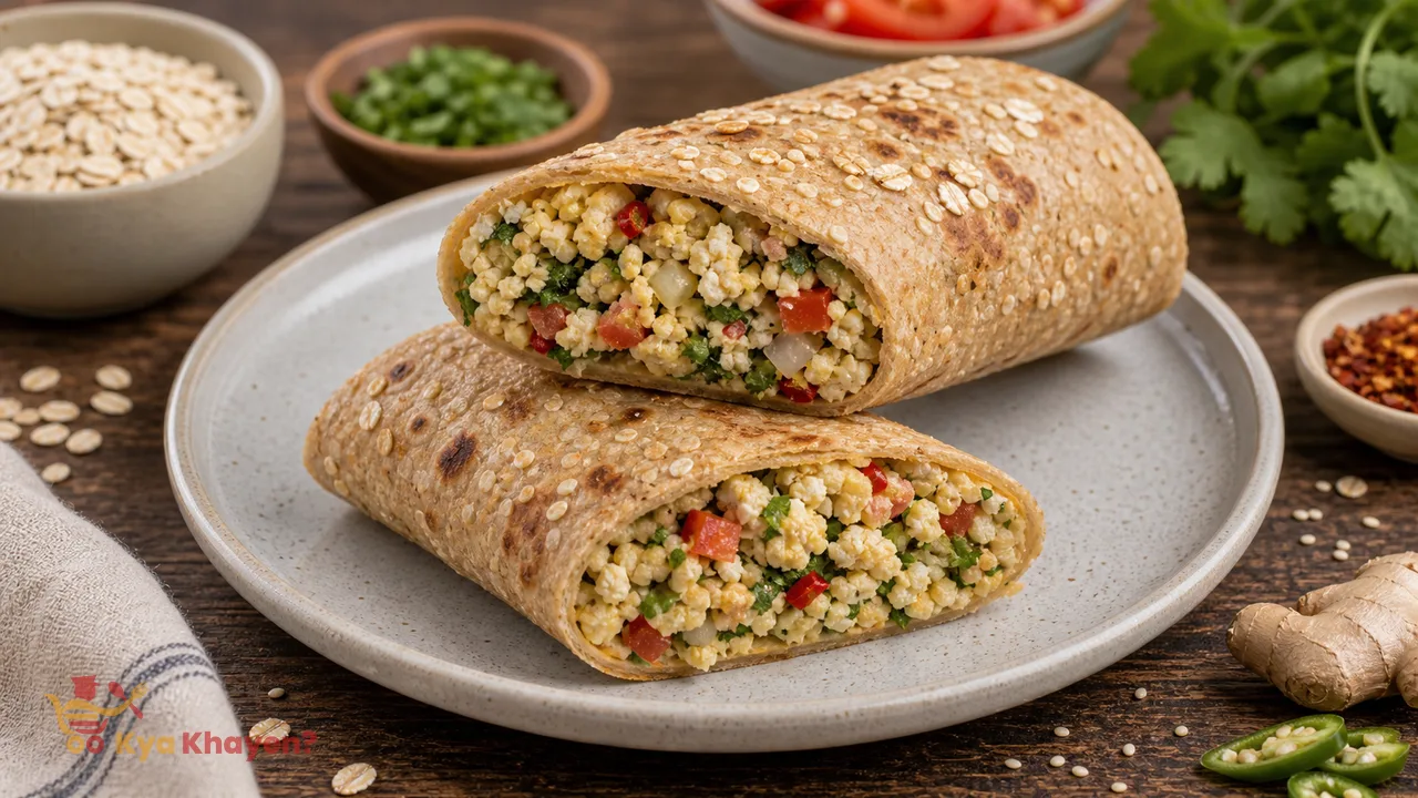 Oats Meal Wrap with Egg Filling