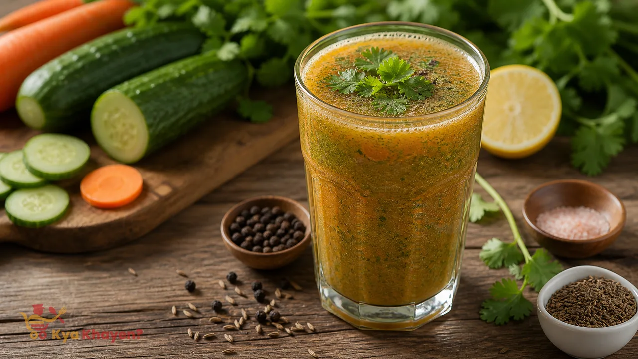 Cucumber Carrot Coriander Juice