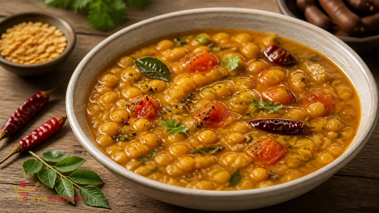 Gujarati Sweet and Sour Dal with Pigeanpeas