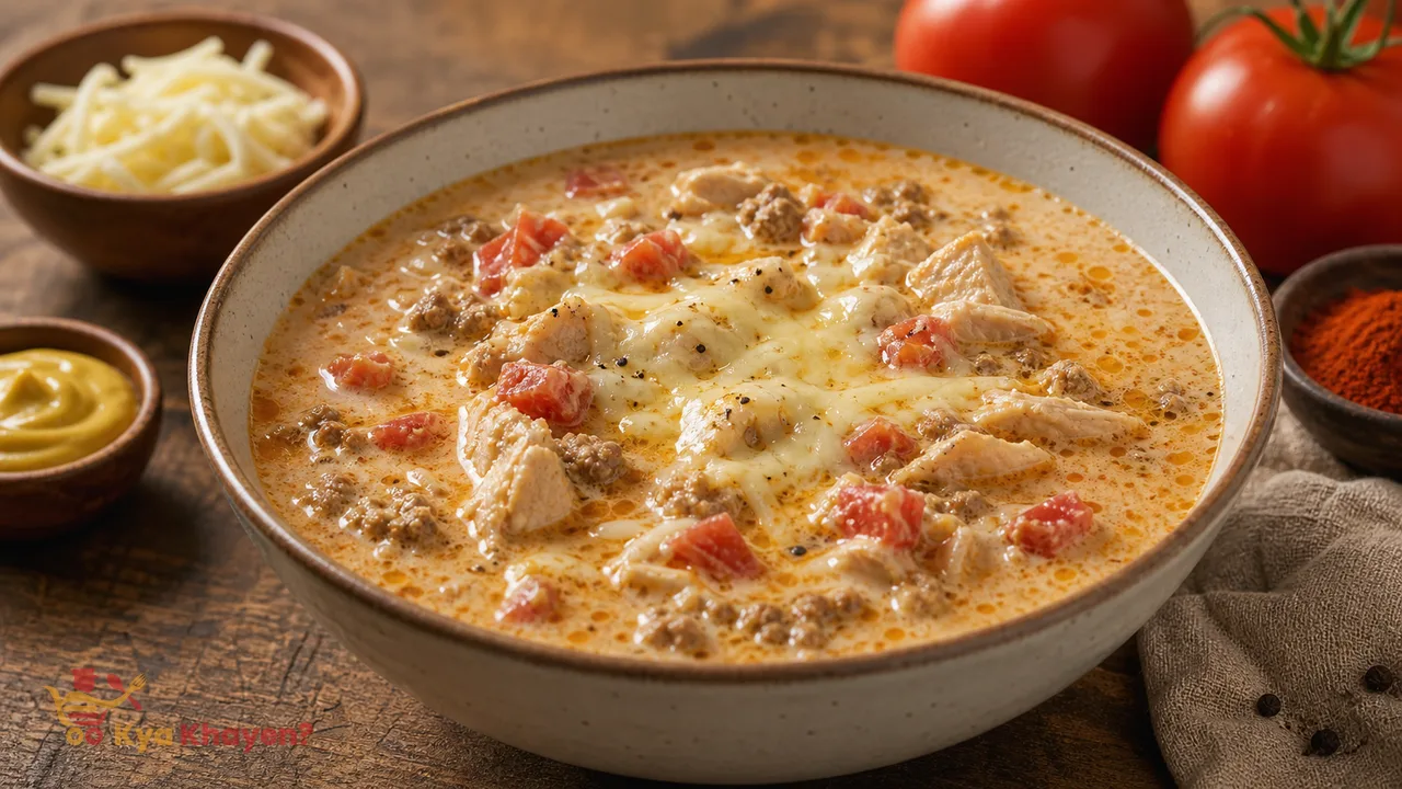 Keto Chicken Cheeseburger Soup